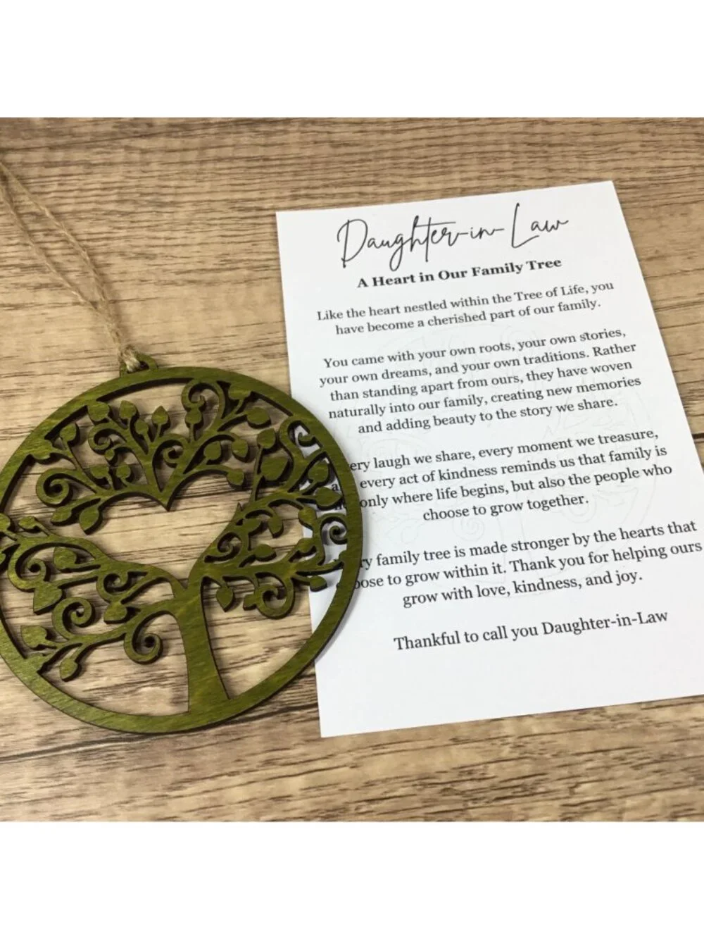 Handmade daughter law